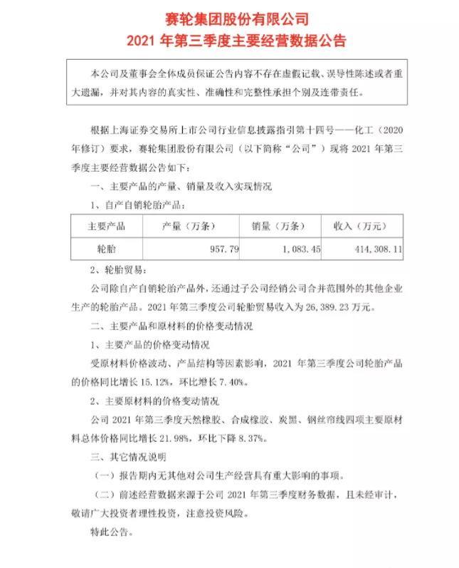 第三季度主要经营数据公告中显示 第三季度主要经营数据公告中显示