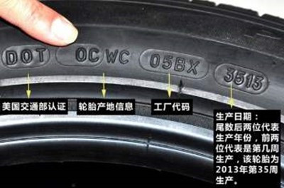 轮胎生产日期 轮胎生产日期